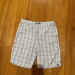 Quicksilver plaid mens shorts